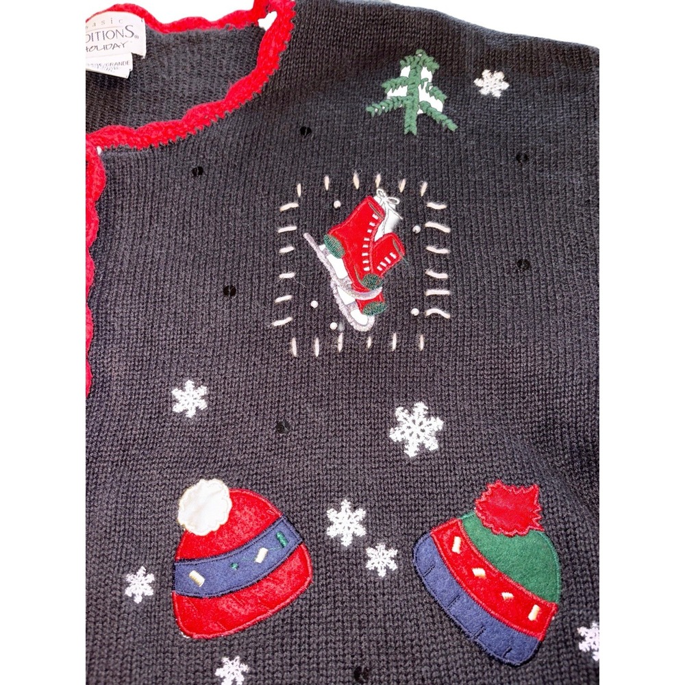 Vintage Basic Editions Black And Red Holiday Card… - image 2